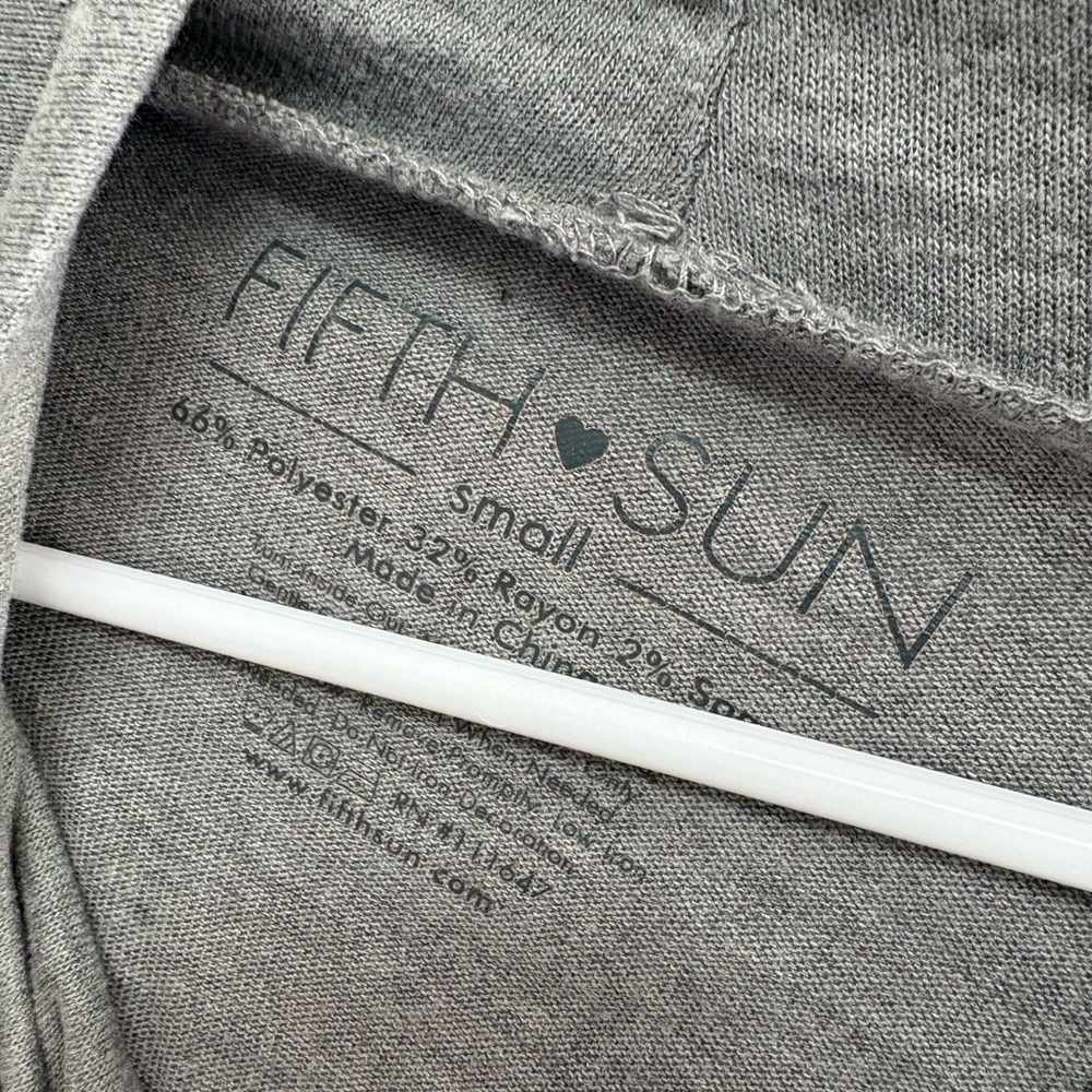 Fifth Sun Heather Gray Hoodie - Picture 3 of 4